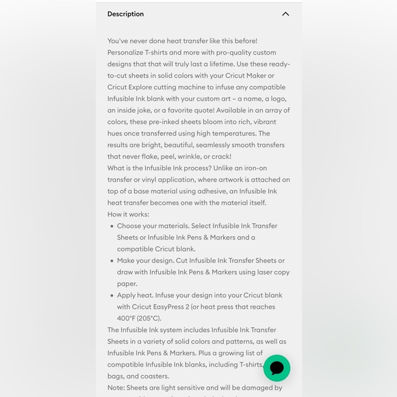 Cricut Infusible Ink - Picture 2 of 4